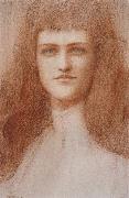 Fernand Khnopff Head of a Young Englishwoman Spain oil painting artist